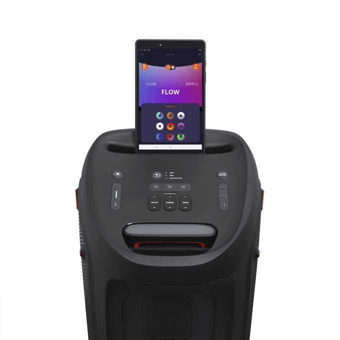 JBL Partybox 310 - Black - Portable party speaker with dazzling lights and powerful JBL Pro Sound - Detailshot 2 image number null