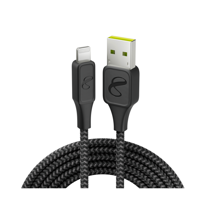 InstantConnect USB-A to Lightning - Black - Charging cable for iPhone® and iPad® - Hero image number null
