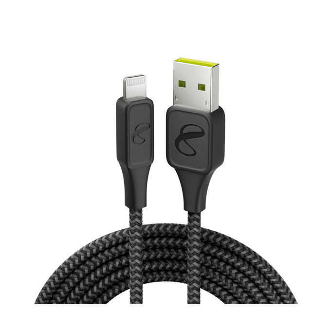 InstantConnect USB-A to Lightning - Black - Charging cable for iPhone® and iPad® - Hero image number null