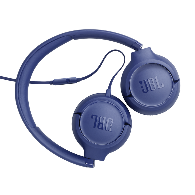 JBL Tune 530 Wired - Blue - Wired on-ear headphones - Back image number null