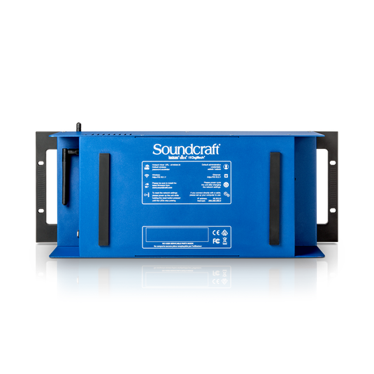 Ui24R - Dark Blue - 24-channel digital mixer/USB multi-track recorder with wireless control - Back image number null