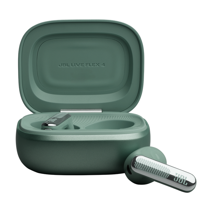 JBL Live Flex 4 - Green - True wireless Noise Cancelling earbuds - Bottom image number null
