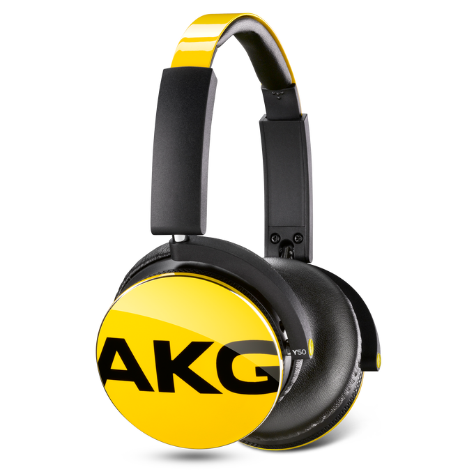 Y50 - Yellow - On-ear headphones with AKG-quality sound, smart styling, snug fit and detachable cable with in-line remote/mic - Detailshot 3 image number null