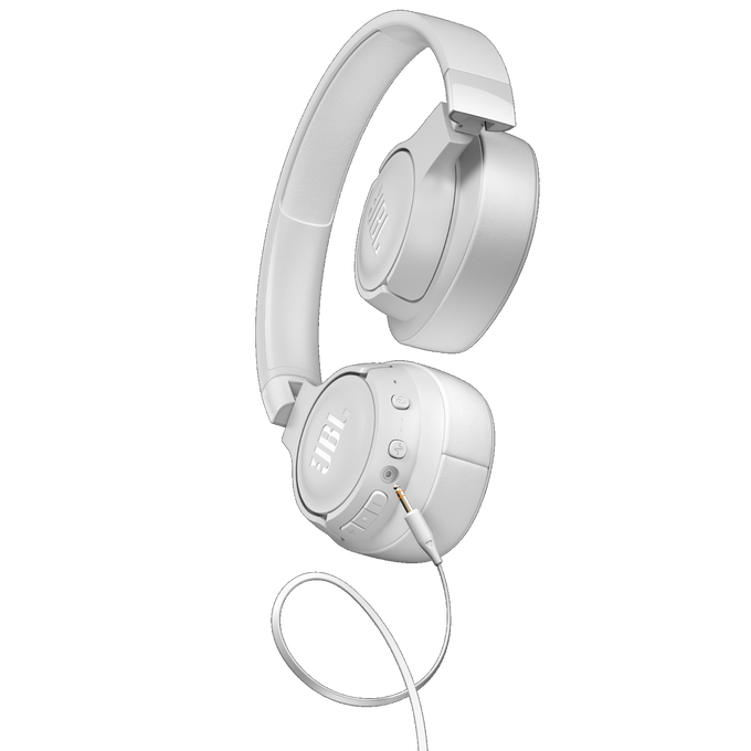 JBL Tune 750BTNC - White - Wireless Over-Ear ANC Headphones - Detailshot 7 image number null