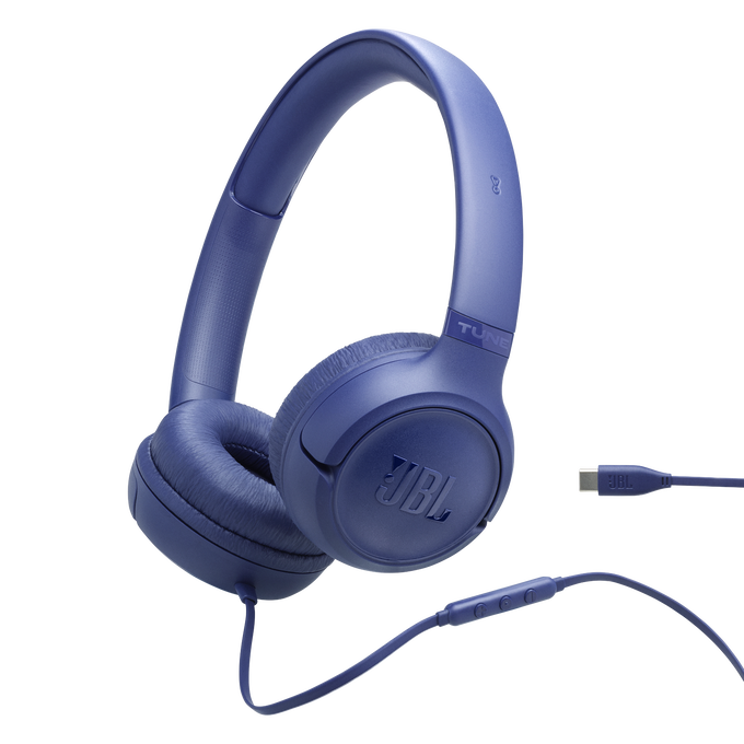 JBL Tune 530C - Blue - Wired on-ear headphones - Hero image number null