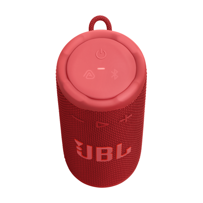 JBL Grip - Red - Compact Bluetooth speaker with bold JBL Pro Sound and ambient light - Top image number null
