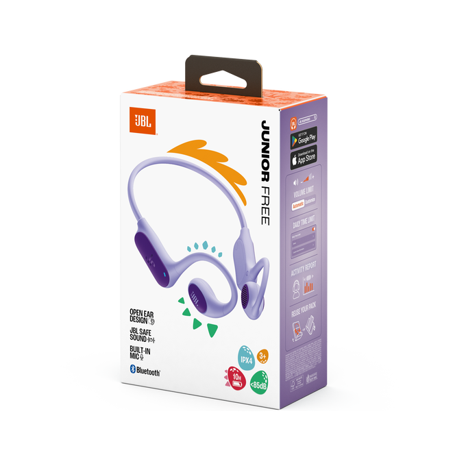 JBL Junior Free - Purple - Wireless open-ear kids headphone - Detailshot 15 image number null
