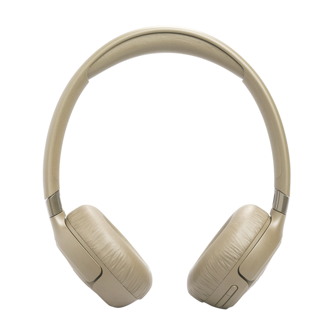 JBL Tune 680NC - Beige - Wireless on-ear Noise cancelling headphones - Bottom image number null