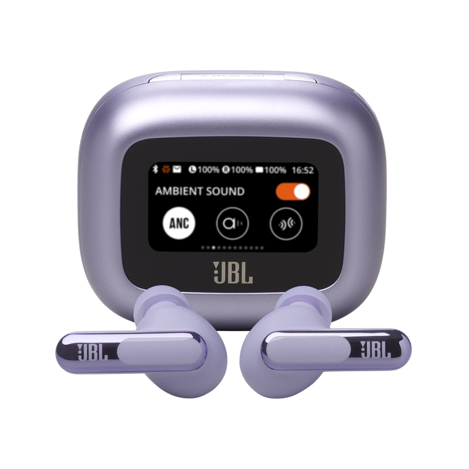 JBL Live Beam 3 - Purple - True wireless noise-cancelling closed-stick earbuds - Hero image number null