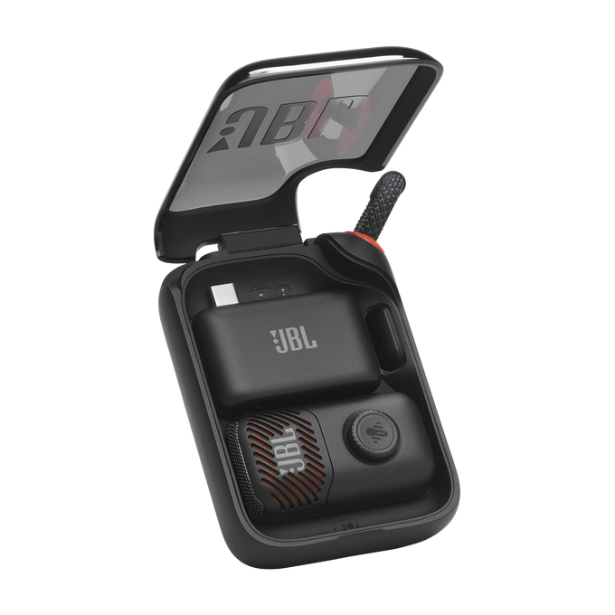JBL EasySing Mic Mini - Black - Mini AI-powered microphone with real-time vocal removal - Detailshot 4 image number null