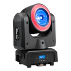 RUSH MH 10 Beam FX - Black - Super Compact LED Beam Light with RGBW Color Mixing and LED Pixel Ring - Hero
