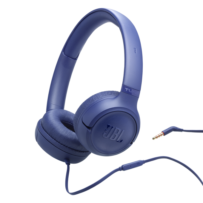JBL Tune 530 Wired - Blue - Wired on-ear headphones - Hero image number null
