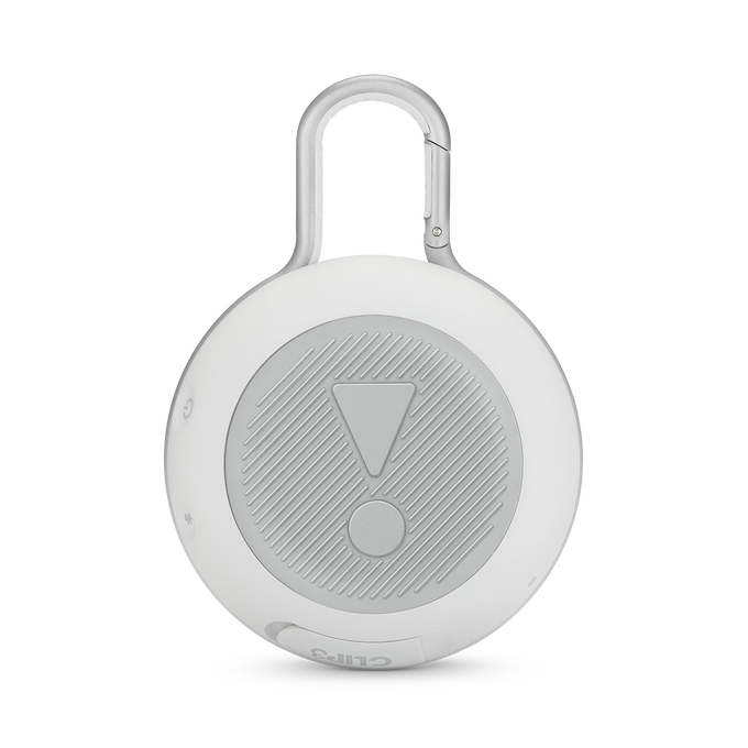 JBL Clip 3 - Steel White - Portable Bluetooth&reg; speaker - Back image number null