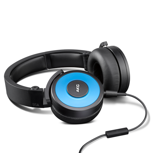Y55 - Blue - High-performance DJ headphones with in-line microphone and remote - Detailshot 1 image number null