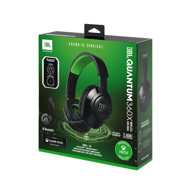 JBL Quantum 360X Wireless for XBOX - Black - Wireless over-ear console gaming headset with detachable boom mic - Detailshot 10 image number null
