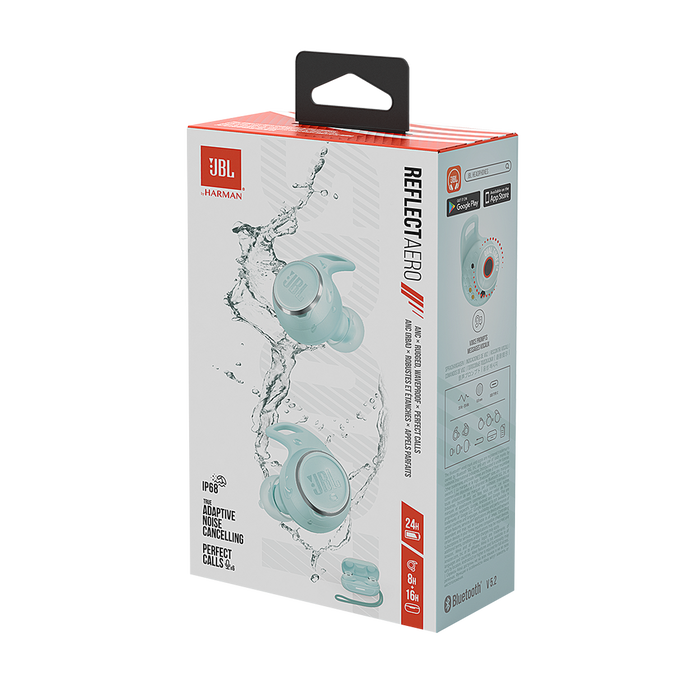 JBL Reflect Aero TWS - Mint - True wireless Noise Cancelling active earbuds - Detailshot 10 image number null