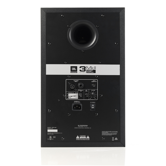 JBL 308P MkII - Black - Powered 8" (20.32 cm) Two-Way Studio Monitor - Back image number null