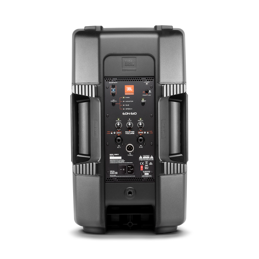 JBL EON610 - Black - 10" (25 cm) Two-Way Multipurpose Self-Powered Sound Reinforcement - Back image number null