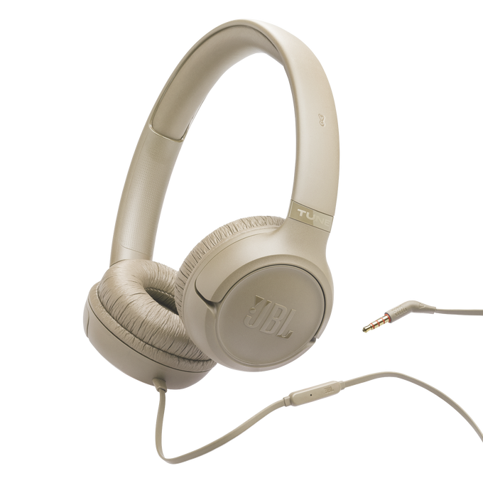 JBL Tune 530 Wired - Beige - Wired on-ear headphones - Hero image number null