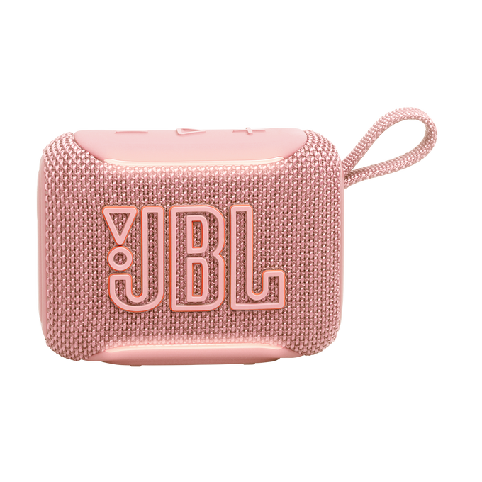 JBL Go 5 - Pink - Ultra-portable waterproof and drop-proof speaker with JBL legendary sound and ambient edge lighting - Front image number null