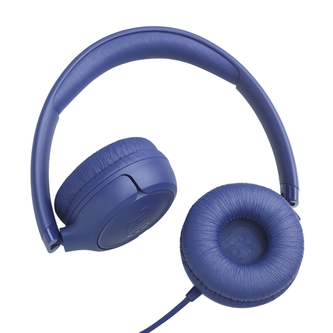 JBL Tune 530C - Blue - Wired on-ear headphones - Bottom image number null