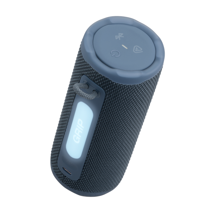 JBL Grip - Blue - Compact Bluetooth speaker with bold JBL Pro Sound and ambient light - Detailshot 1 image number null