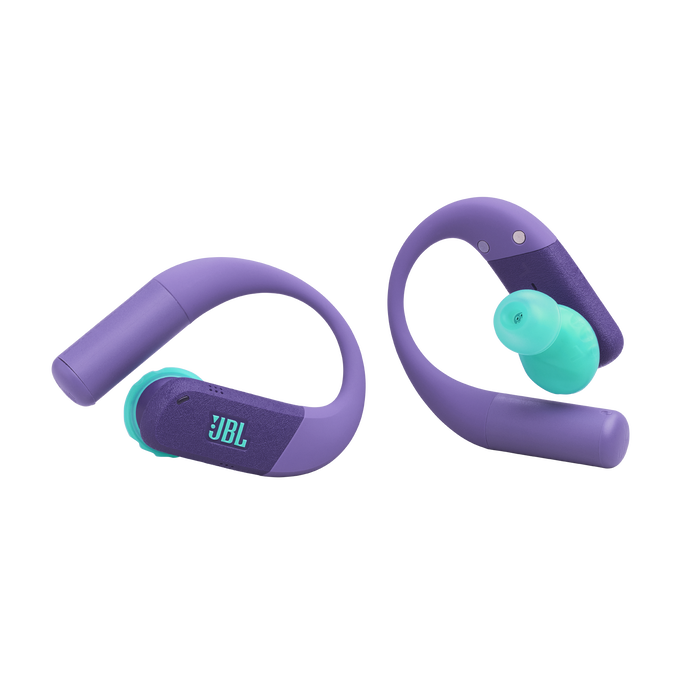 JBL Endurance Peak 4 - Purple - True Wireless Noise Cancelling Sport Earbuds - Front image number null