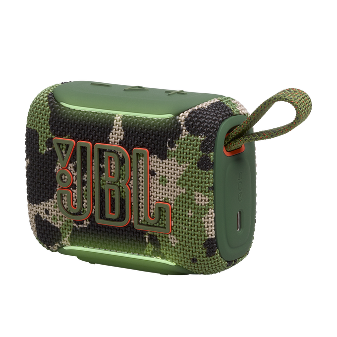 JBL Go 5 - Squad - Ultra-portable waterproof and drop-proof speaker with JBL legendary sound and ambient edge lighting - Detailshot 1 image number null