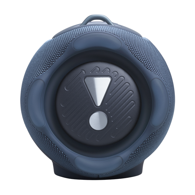 JBL Xtreme 5 - Blue - Portable waterproof speaker with massive legendary JBL sound, ambient edge lighting, and a convenient shoulder strap - Left image number null