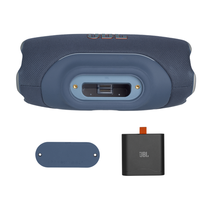 JBL Xtreme 5 - Blue - Portable waterproof speaker with massive legendary JBL sound, ambient edge lighting, and a convenient shoulder strap - Detailshot 4 image number null