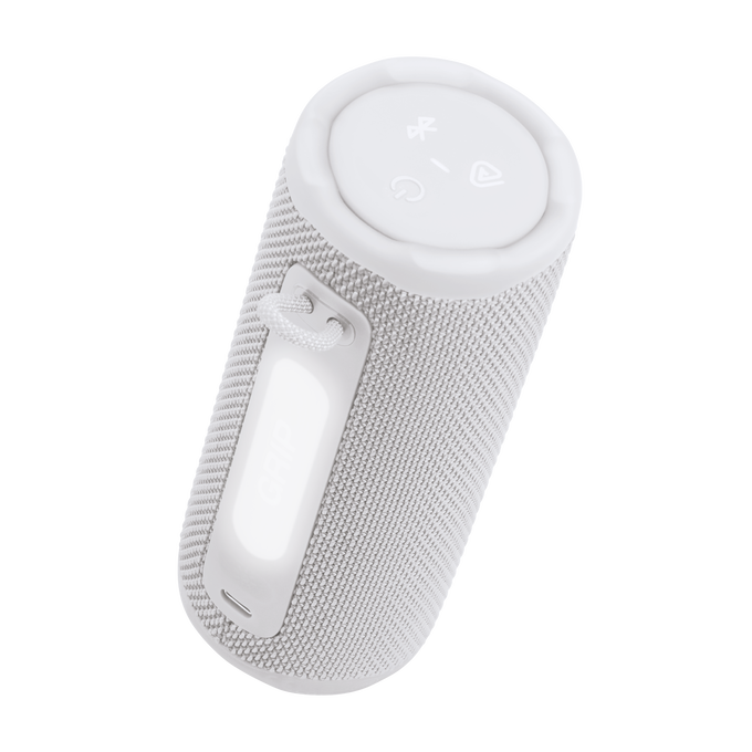 JBL Grip - White CSTM - Compact Bluetooth speaker with bold JBL Pro Sound and ambient light - Detailshot 1 image number null