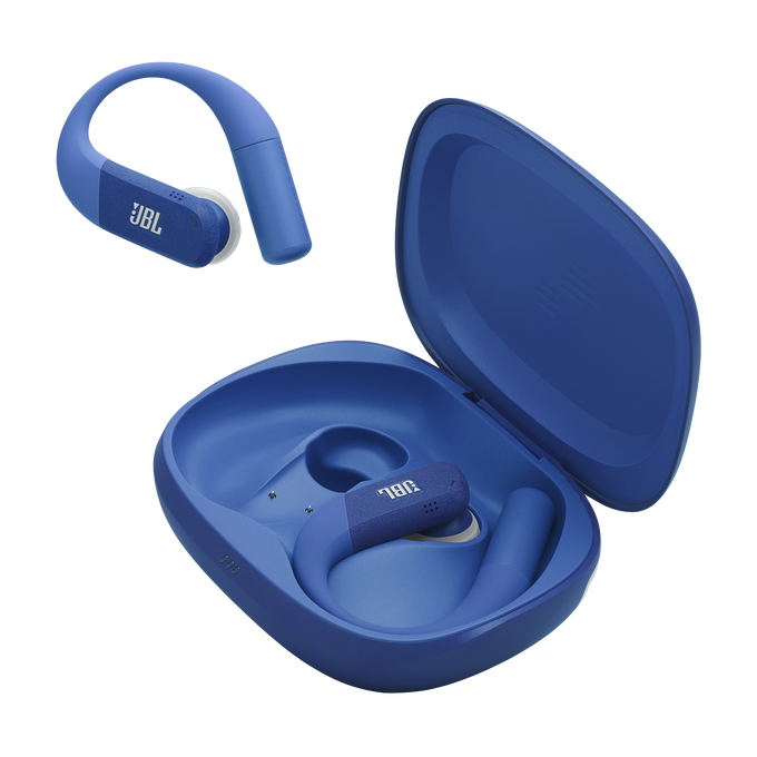 JBL Endurance Peak 4 - Blue - True Wireless Noise Cancelling Sport Earbuds - Detailshot 8 image number null