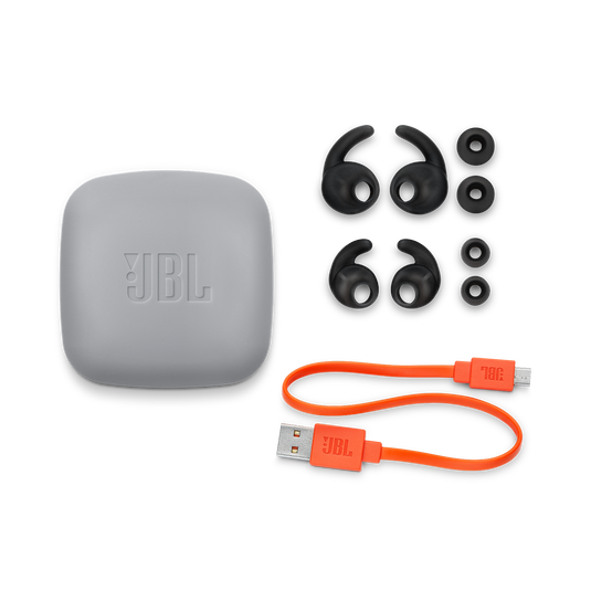 JBL REFLECT MINI 2 - Black - Lightweight Wireless Sport Headphones - Detailshot 5 image number null