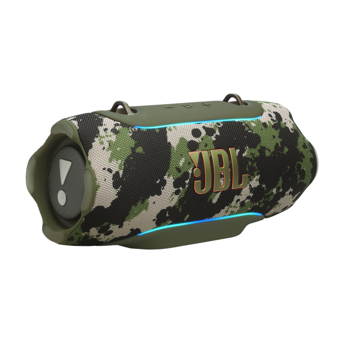 JBL Xtreme 5 - Squad - Portable waterproof speaker with massive legendary JBL sound, ambient edge lighting, and a convenient shoulder strap - Back image number null
