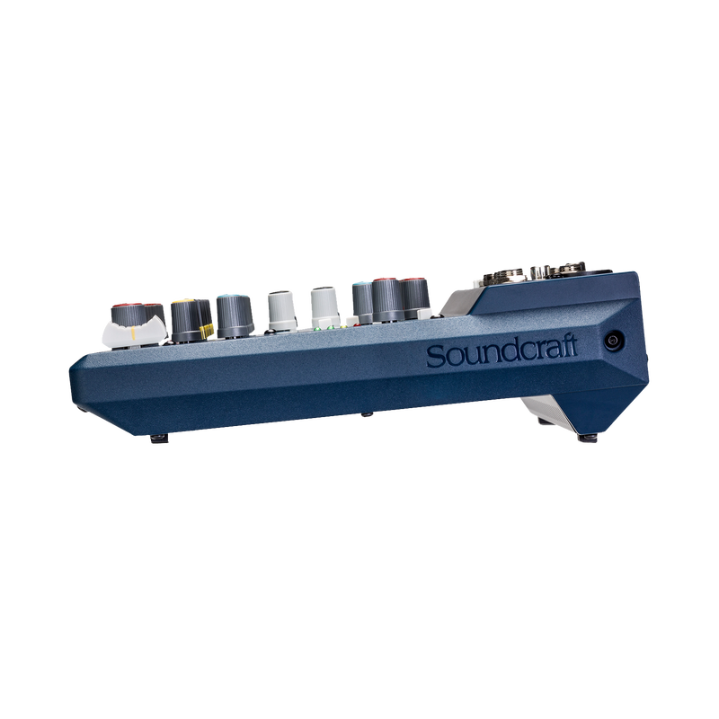 Notepad-12FX - Dark Blue - Small-format analog mixing console with USB I/O and Lexicon effects - Left image number null