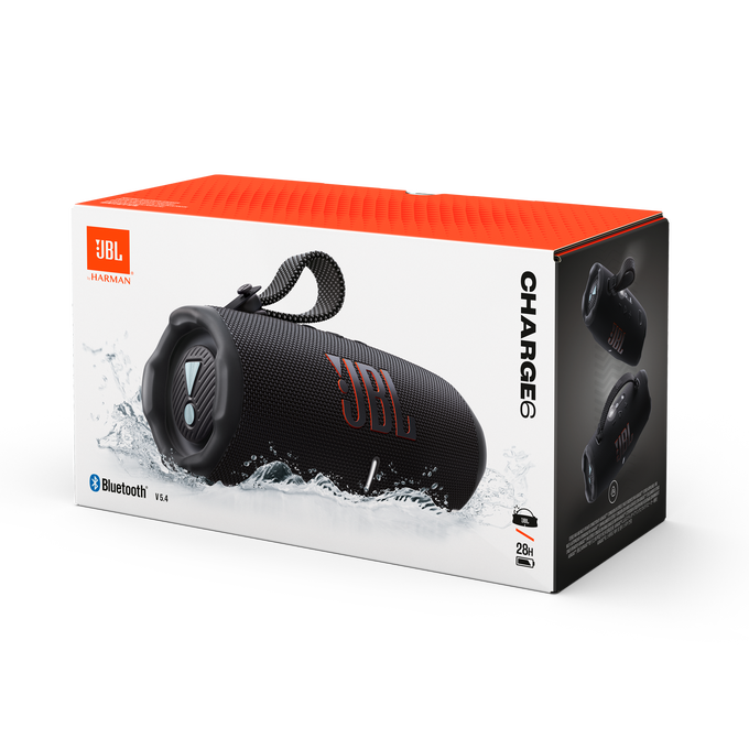 JBL Charge 6 - Black - Portable waterproof and drop-proof Bluetooth speaker - Detailshot 4 image number null