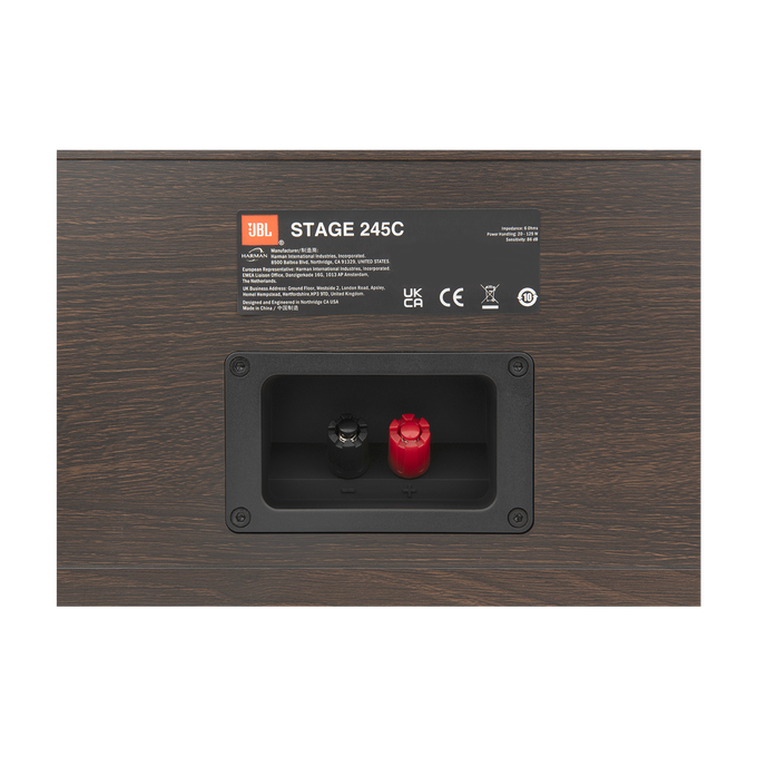 Stage 245C - Espresso - 2.5-Way Quad 4.5-inch (114mm) Center Channel Loudspeaker - Detailshot 7 image number null