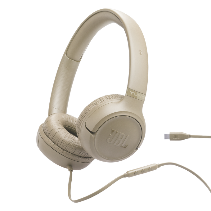 JBL Tune 530C - Beige - Wired on-ear headphones - Hero image number null