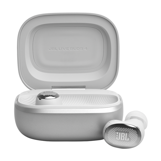 JBL Live Buds 4 - Silver - True wireless Noise Cancelling earbuds - Bottom image number null