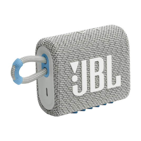 JBL Go 3 Eco - White - Ultra-portable Waterproof Speaker - Hero image number null