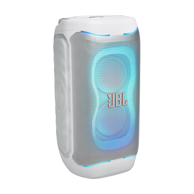 JBL PartyBox 130 - White - Portable party speaker with JBL legendary sound, a dynamic lightshow and a foldable ergonomic handle - Hero image number null