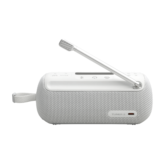 JBL Tuner 3 - White - Portable DAB/DAB+/FM radio with Bluetooth - Back image number null