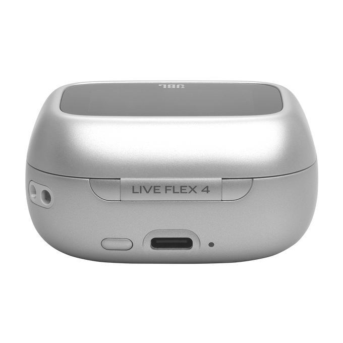 JBL Live Flex 4 - Silver - True wireless Noise Cancelling earbuds - Detailshot 2 image number null