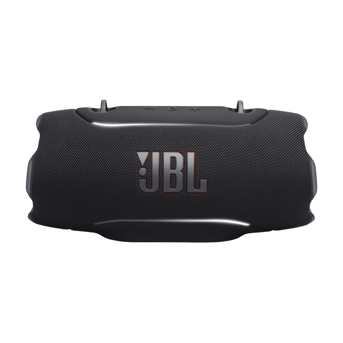 JBL Xtreme 5 - Black - Portable waterproof speaker with massive legendary JBL sound, ambient edge lighting, and a convenient shoulder strap - Front image number null
