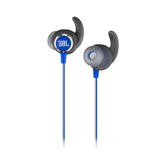 JBL REFLECT MINI 2 - Blue - Lightweight Wireless Sport Headphones - Detailshot 1 image number null