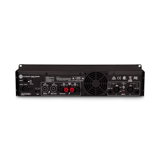 XLS 2002 - Black - Two-channel, 650W @ 4Ω power amplifier - Back image number null