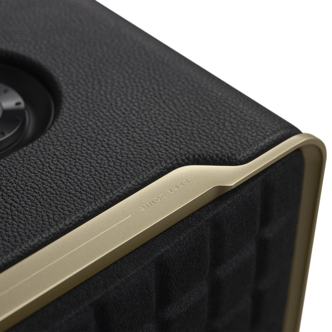 JBL Authentics 300 - Black - Portable smart home speaker with Wi-Fi, Bluetooth and voice assistants with retro design. - Detailshot 4 image number null