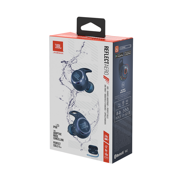 JBL Reflect Aero TWS - Blue - True wireless Noise Cancelling active earbuds - Detailshot 10 image number null