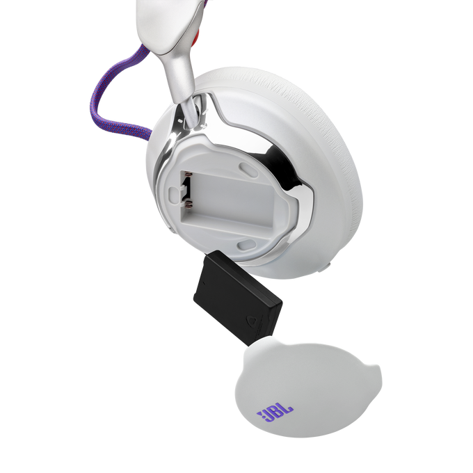 JBL Quantum 950 - White - Wireless multiplatform gaming headset with adaptive Noise Cancelling - Detailshot 13 image number null