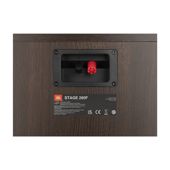 Stage 280F - Espresso - 2.5-Way Dual 8-inch (200mm) Floorstanding Loudspeaker - Detailshot 9 image number null